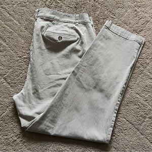 Talbots The Weekend Chino Striped High‎ Waist Pants Women's Size 16W